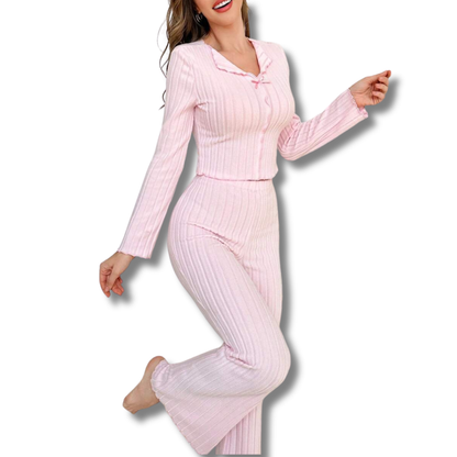 Ribbed Pajama Set