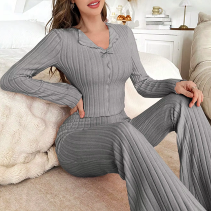 Ribbed Pajama Set