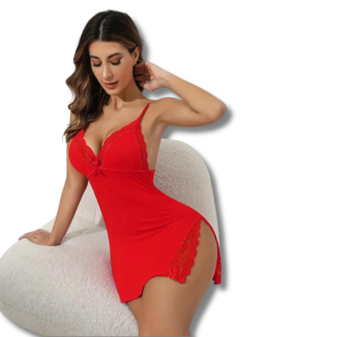 Lace Backless Nightgown